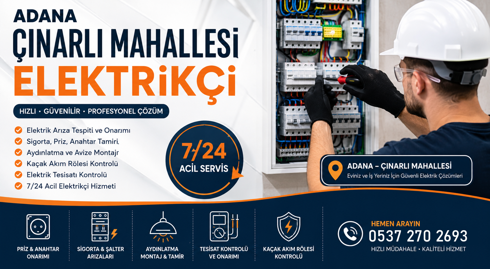 Adana Çınarlı Mahallesi Elektrikçi